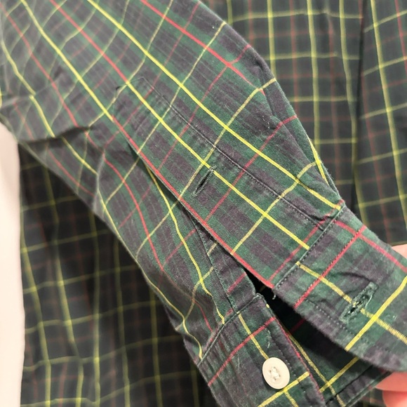 Vintage Polo Ralph Lauren Sz:M Long Sleeve Plaid 100% Cotton Button Down. - Picture 8 of 9